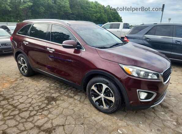 5XYPH4A17HG211823 2017 KIA SORENTO Бордовый Вид спереди