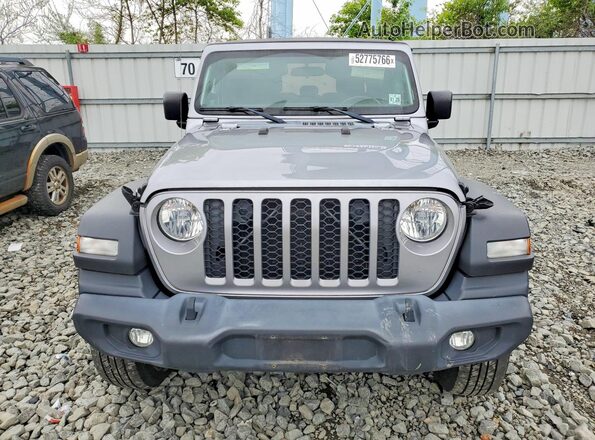 1C6HJTAG8LL147237 2020 JEEP GLADIATOR Серебряный Вид сзади