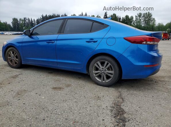 5NPD84LF0JH251493 2018 HYUNDAI ELANTRA Blue Trasero izquierdo