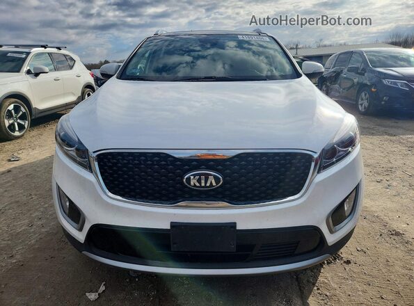 5XYPHDA51JG411086 2018 KIA SORENTO Белый Вид сзади