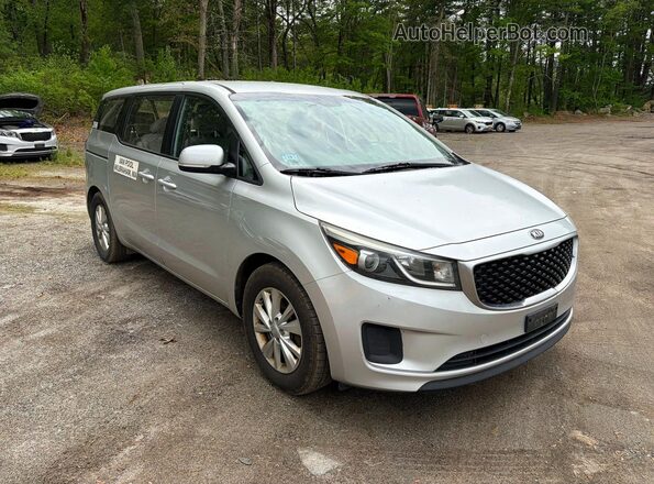 KNDMA5C16G6114169 2016 KIA SEDONA Серый Передняя левая четверть