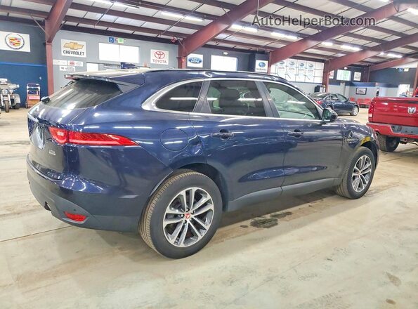 SADCJ2FX8KA359916 2019 JAGUAR F-PACE Синий Передняя правая четверть
