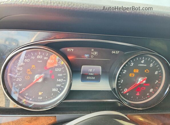 WDDZF4KB7HA158424 2017 MERCEDES-BENZ E Silver Հետևի նստատեղերի տեսք