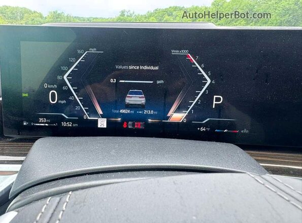 5UX23EM05P9R82524 2023 BMW X7 White Widok deski rozdzielczej