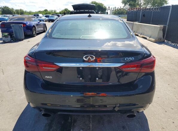 JN1EV7AR4JM440247 2018 INFINITI Q50 Black Widok wnętrza z przodu