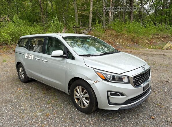 KNDMA5C17K6559206 2019 KIA SEDONA Серый Передняя левая четверть
