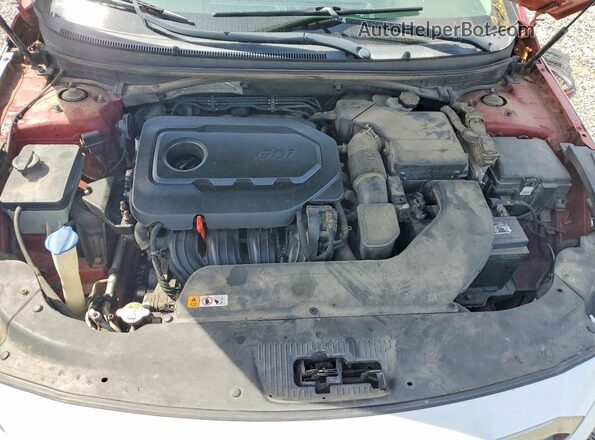 5NPE24AF7HH515330 2017 HYUNDAI SONATA Красный Вид подкапотного пространства