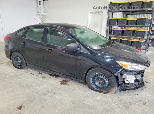1FADP3E22HL222595 2017 FORD FOCUS Черный Передняя правая четверть