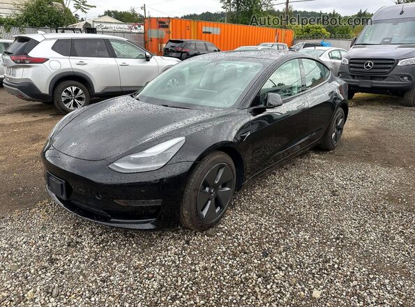 5YJ3E1EA9MF017683 2021 TESLA MODEL 3 Черный Задняя правая четверть
