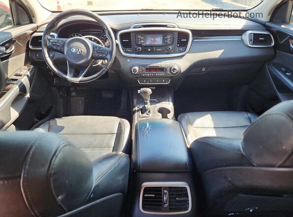 5XYPHDA12GG137175 2016 KIA SORENTO Burgundy ხელსაწყოთა პანელის ხედი