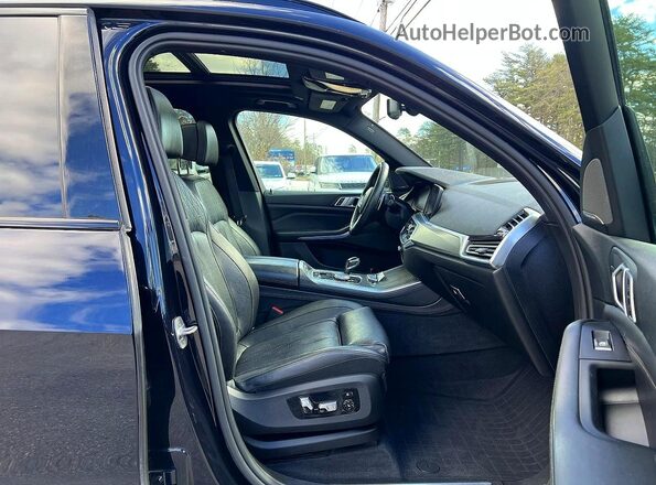5UXJU2C51KLN64669 2019 BMW X5 Синий Вид сзади