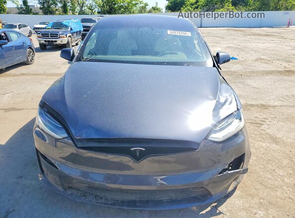 7SAXCDE57NF345653 2022 TESLA MODEL Charcoal Vista trasera
