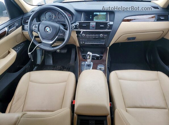 5UXWX9C32H0W79733 2017 BMW X3 Белый Вид щитка приборов