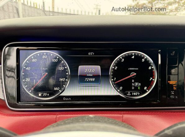 WDDXK8CB9HA018366 2017 MERCEDES-BENZ S Black Vista del cuadro de instrumentos