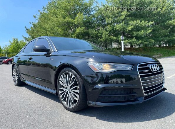 WAUF8AFC1JN033309 2018 AUDI A6 Черный Передняя левая четверть