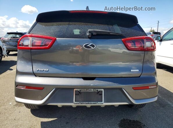 KNDCB3LC6J5161472 2018 KIA NIRO Серый Вид салона спереди