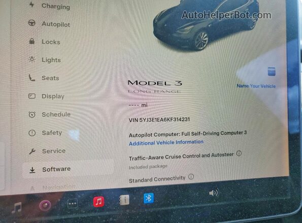 5YJ3E1EA6KF314231 2019 TESLA MODEL Black Вид задніх сидінь