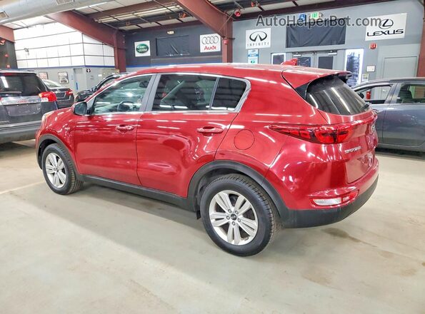 KNDPMCAC1H7157133 2017 KIA SPORTAGE Красный Задняя правая четверть