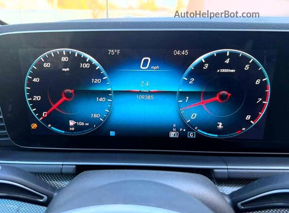 4JGFB4KB4LA048721 2020 MERCEDES-BENZ GLE Blue Вид задньої частини салону