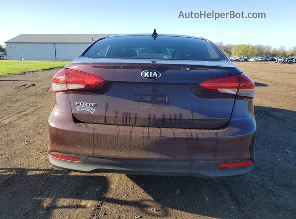 3KPFK4A76HE050220 2017 KIA FORTE Темно-бордовый Вид салона спереди