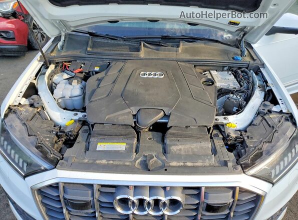 WA1VXAF76LD001088 2020 AUDI Q7 White Widok naklejki z numerem VIN