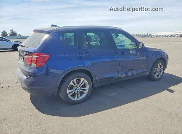 5UXWX7C53G0K36575 2016 BMW X3 Синий Передняя правая четверть
