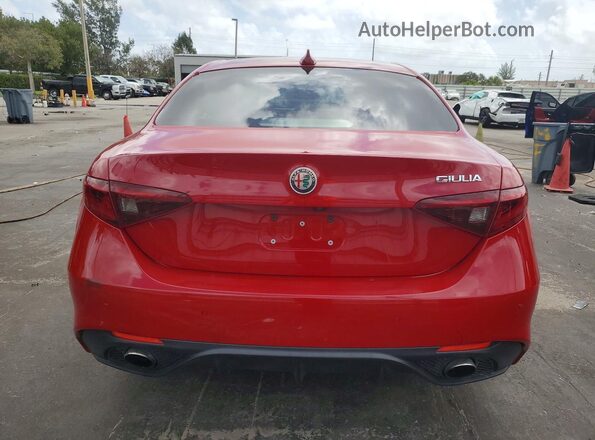 ZARFAMAN4K7599798 2019 ALFA ROMEO GIULIA Red Vista interior delantera