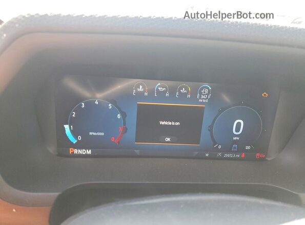 1FTMF1L57SKD93371 2025 FORD F150 Синий Вид щитка приборов