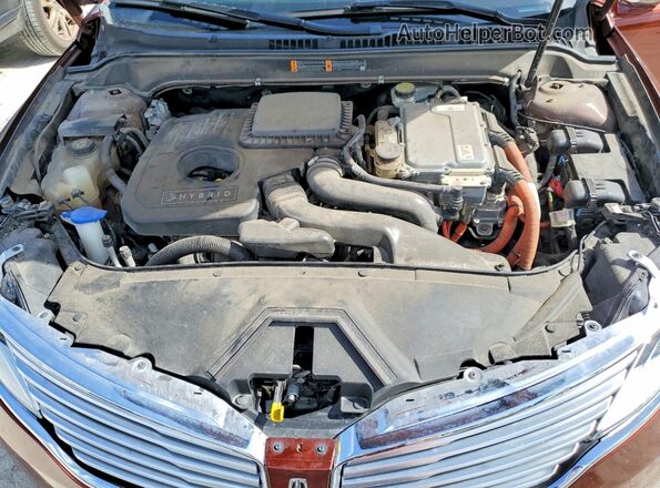 3LN6L2LU1GR628621 2016 LINCOLN MKZ Бордовый Вид подкапотного пространства
