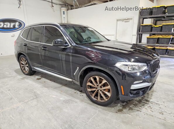 5UXTR7C54KLF32518 2019 BMW X3 Черный Вид спереди
