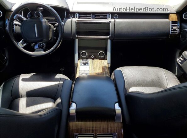 SALGS2SVXJA515976 2018 LAND ROVER RANGE Белый Вид щитка приборов