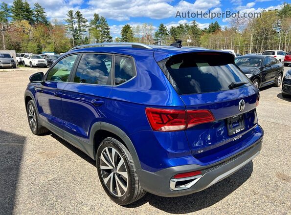 3VVWX7B22NM021905 2022 VOLKSWAGEN TAOS Синий Передняя правая четверть