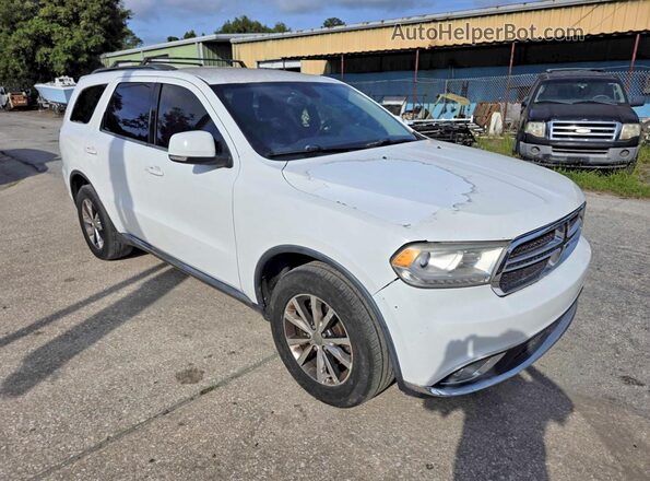 1C4RDHDG9GC361334 2016 DODGE DURANGO Белый Передняя левая четверть