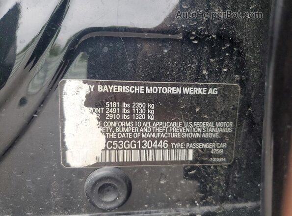 WBA5B1C53GG130446 2016 BMW 5 SERIES Silver Widok naklejki z numerem VIN