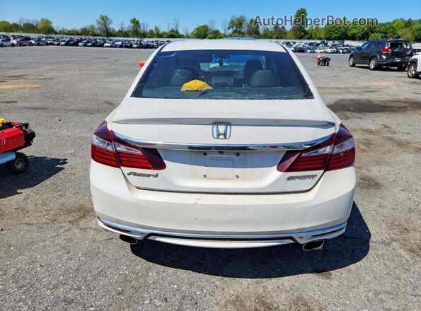 1HGCR2F54GA193549 2016 HONDA ACCORD Белый Вид салона спереди