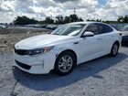 2016 Kia Optima Lx White vin: KNAGT4L32G5087431