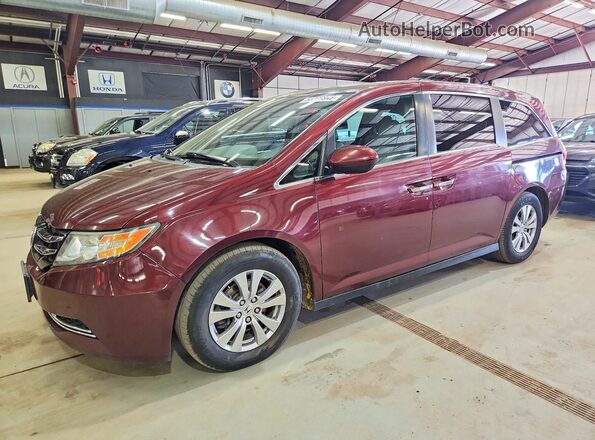 5FNRL5H6XGB122655 2016 HONDA ODYSSEY Бордовый Задняя левая четверть