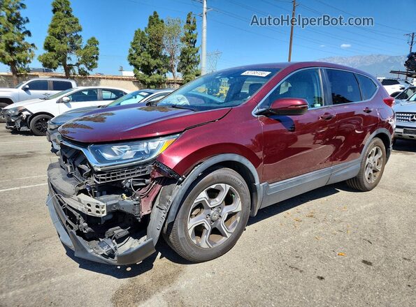 7FARW1H51HE047485 2017 HONDA CRV Бордовый Передняя левая четверть