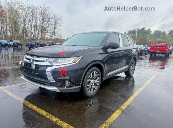 JA4AD2A3XJZ008823 2018 MITSUBISHI OUTLANDER Черный Задняя левая четверть