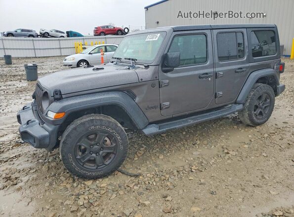 1C4HJXDG9KW538602 2019 JEEP WRANGLER Серый Передняя левая четверть