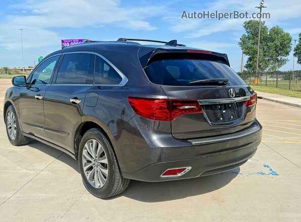 5FRYD4H47GB018317 2016 ACURA MDX Серый Передняя правая четверть