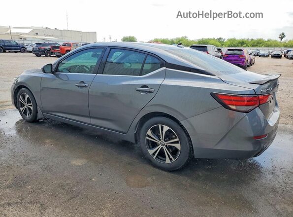 3N1AB8CV9MY220966 2021 NISSAN SENTRA Серый Задняя левая четверть