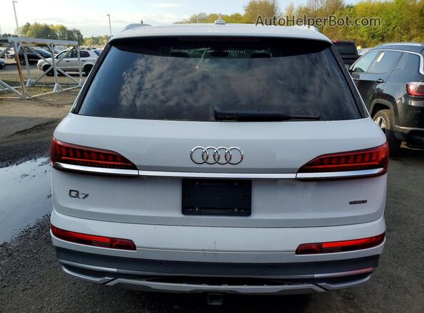 WA1VXAF76LD001088 2020 AUDI Q7 White Widok wnętrza z przodu