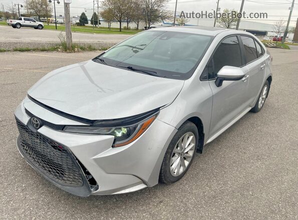 5YFBPMBE9NP291535 2022 TOYOTA COROLLA Silver Trasero derecho