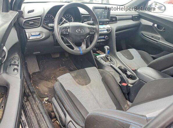 KMHTG6AF0KU008511 2019 HYUNDAI VELOSTER Blue Widok zestawu wskaźników
