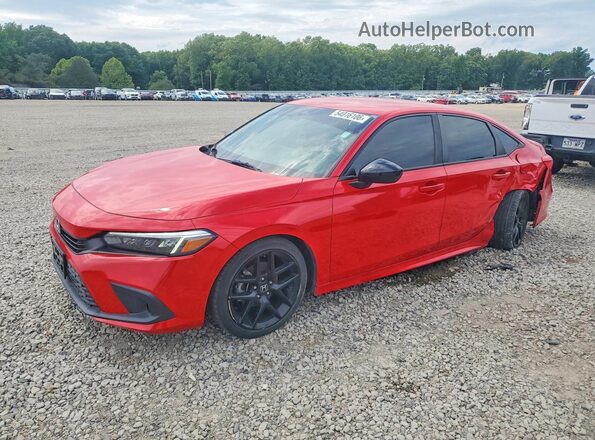 2HGFE2F56NH580532 2022 HONDA CIVIC Red Передня ліва чверть