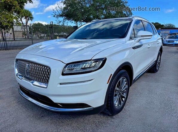 2LMPJ8K90MBL12748 2021 LINCOLN NAUTILUS Белый Задняя левая четверть