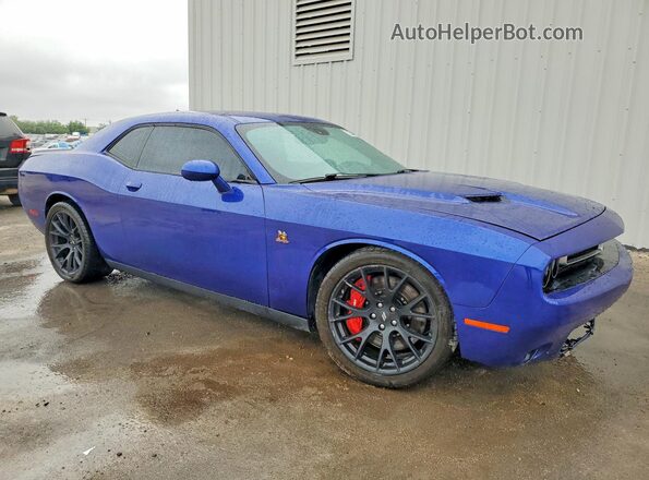 2C3CDZFJXJH171426 2018 DODGE CHALLENGER Blue Widok z przodu