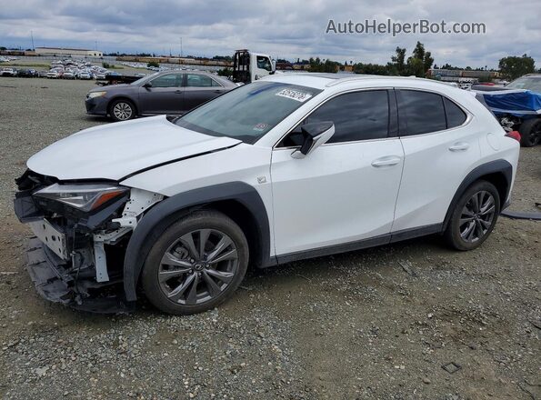 JTHY3JBH1K2006480 2019 LEXUS UX White Առջևի ձախ երեք քառորդ տեսարան