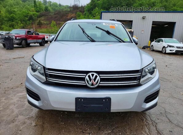 WVGBV7AX3HK013626 2017 VOLKSWAGEN TIGUAN Серебряный Вид сзади